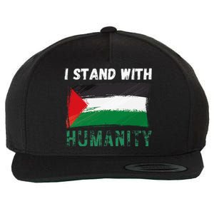 Palestine Flag Free Gaza I Stand With Free Palestine Gaza Wool Snapback Cap