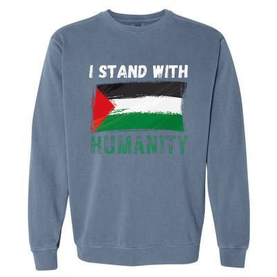 Palestine Flag Free Gaza I Stand With Free Palestine Gaza Garment-Dyed Sweatshirt