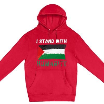 Palestine Flag Free Gaza I Stand With Free Palestine Gaza Premium Pullover Hoodie