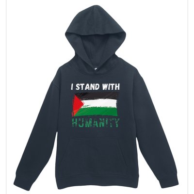 Palestine Flag Free Gaza I Stand With Free Palestine Gaza Urban Pullover Hoodie