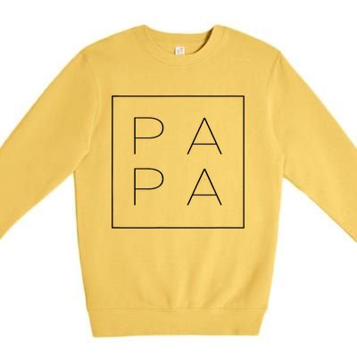 PAPA Funny Fathers Day Present For Dad, Papa, Grandpa, Dada TShirt Premium Crewneck Sweatshirt