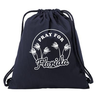 Pray For Florida Drawstring Bag