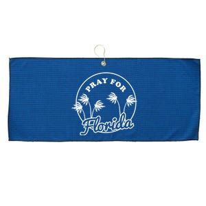 Pray For Florida Large Microfiber Waffle Golf Towel