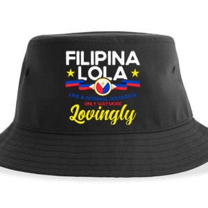 Philippine Flag Filipina Lola Grandma Pinay Filipina Sustainable Bucket Hat