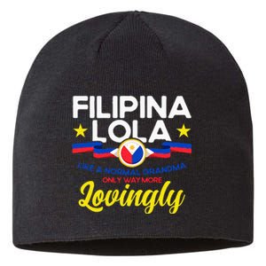 Philippine Flag Filipina Lola Grandma Pinay Filipina Sustainable Beanie