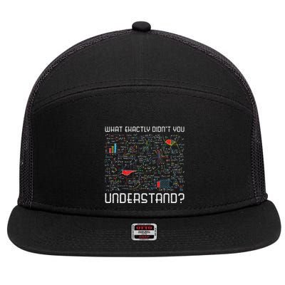 Physics Formulas Funny Science Geek Gift Physics 7 Panel Mesh Trucker Snapback Hat