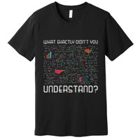 Physics Formulas Funny Science Geek Gift Physics Premium T-Shirt