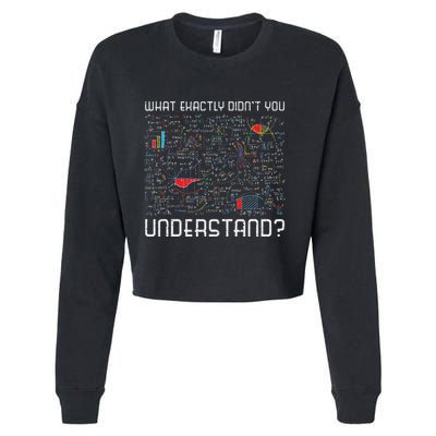 Physics Formulas Funny Science Geek Gift Physics Cropped Pullover Crew