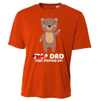 Proud Fathers Family Matching Step Dad That Stepped Up! Gift Cooling Performance Crew T-Shirt