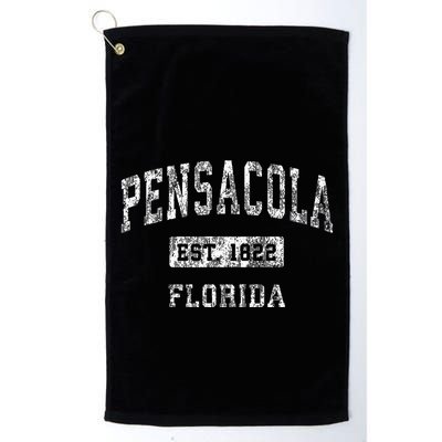 Pensacola Florida Fl Vintage Established Sports Golf Towel