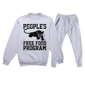 PeopleS Free Food Program Premium Crewneck Sweatsuit Set