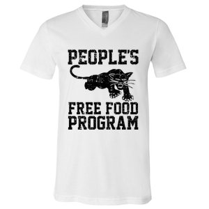 PeopleS Free Food Program V-Neck T-Shirt