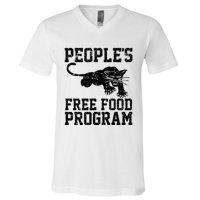 PeopleS Free Food Program V-Neck T-Shirt