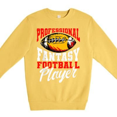 Professional Fantasy Football Player Fantasy Football Premium Crewneck Sweatshirt