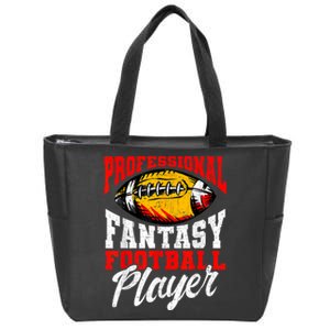 Professional Fantasy Football Player Fantasy Football Zip Tote Bag