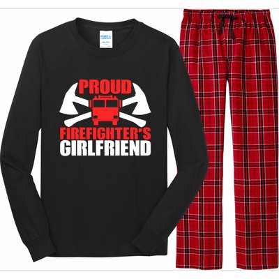 Proud Firefighters Friend Novelty Firefighter Gift Long Sleeve Pajama Set