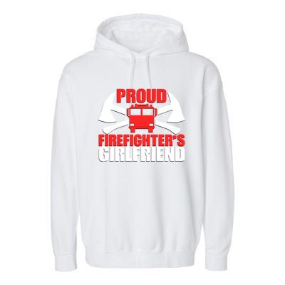 Proud Firefighters Friend Novelty Firefighter Gift Garment-Dyed Fleece Hoodie