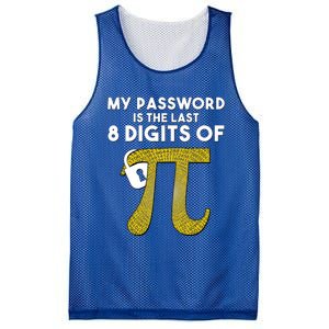 Pi Funny Gift My Password Is The Last 8 Digits Of Pi Mesh Reversible Basketball Jersey Tank