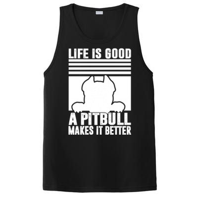 Pitbull Funny Gift Dog Dad Dog Mom Pitbull Gift PosiCharge Competitor Tank