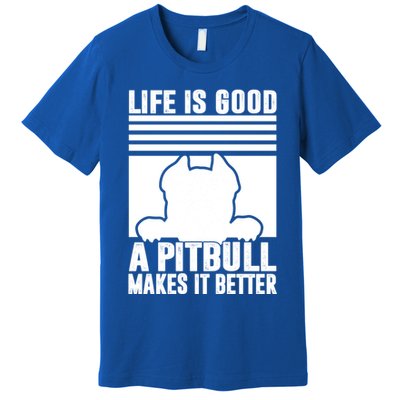 Pitbull Funny Gift Dog Dad Dog Mom Pitbull Gift Premium T-Shirt