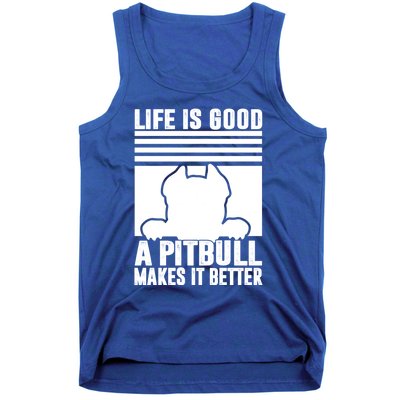 Pitbull Funny Gift Dog Dad Dog Mom Pitbull Gift Tank Top