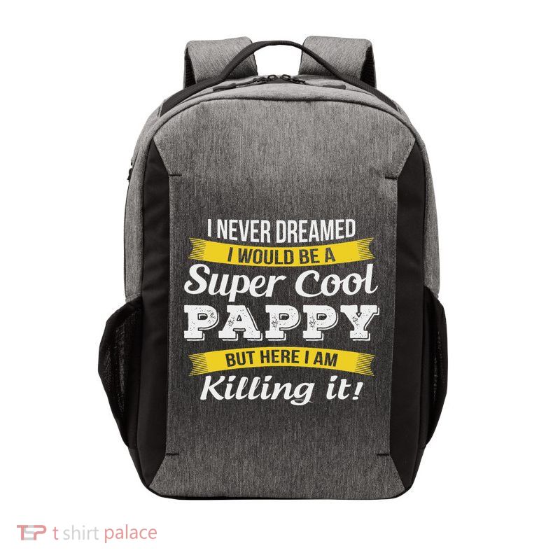 Pappy Funny Gift Grandpa Vector Backpack