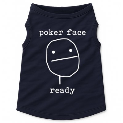 Poker Face Gambling Funny Humor Card Playing Doggie Tank