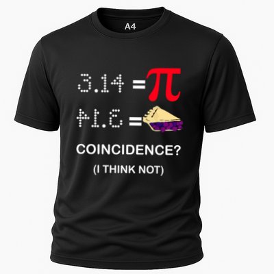 Pi Funny Gift 3 14 = Pie Coincidence ? I Think Not Happy Pi Day Gift Performance Shirt