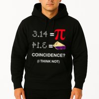Pi Funny Gift 3 14 = Pie Coincidence ? I Think Not Happy Pi Day Gift Hoodie