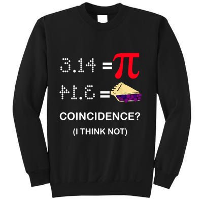 Pi Funny Gift 3 14 = Pie Coincidence ? I Think Not Happy Pi Day Gift Sweatshirt