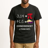 Pi Funny Gift 3 14 = Pie Coincidence ? I Think Not Happy Pi Day Gift Tall T-Shirt