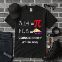 Pi Funny Gift 3 14 = Pie Coincidence ? I Think Not Happy Pi Day Gift Tall T-Shirt