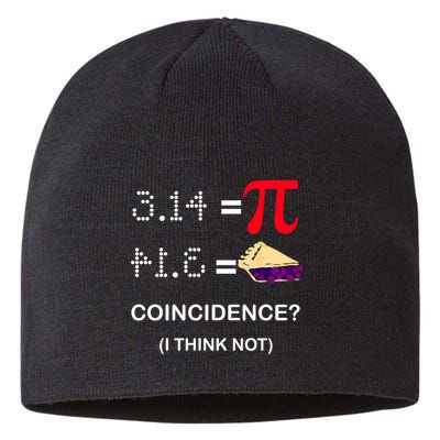 Pi Funny Gift 3 14 = Pie Coincidence ? I Think Not Happy Pi Day Gift Sustainable Beanie