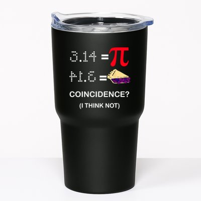 Pi Funny Gift 3 14 = Pie Coincidence ? I Think Not Happy Pi Day Gift Tumbler