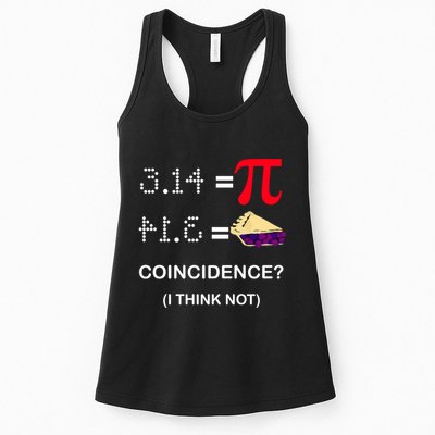 Pi Funny Gift 3 14 = Pie Coincidence ? I Think Not Happy Pi Day Gift Womens Tank Top