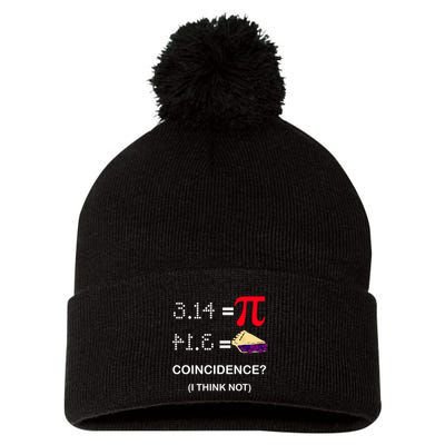 Pi Funny Gift 3 14 = Pie Coincidence ? I Think Not Happy Pi Day Gift Pom Pom 12in Knit Beanie