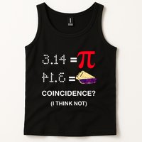Pi Funny Gift 3 14 = Pie Coincidence ? I Think Not Happy Pi Day Gift Tank Top