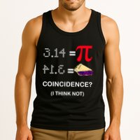 Pi Funny Gift 3 14 = Pie Coincidence ? I Think Not Happy Pi Day Gift Tank Top