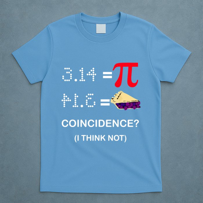 Pi Funny Gift 3 14 = Pie Coincidence ? I Think Not Happy Pi Day Gift T-Shirt