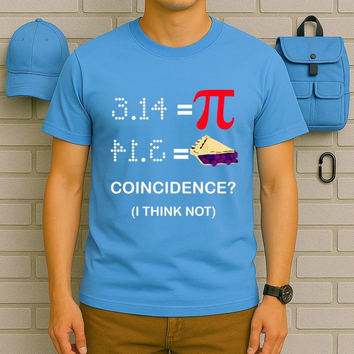 Pi Funny Gift 3 14 = Pie Coincidence ? I Think Not Happy Pi Day Gift T-Shirt