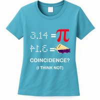Pi Funny Gift 3 14 = Pie Coincidence ? I Think Not Happy Pi Day Gift Womens T-Shirt