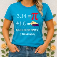 Pi Funny Gift 3 14 = Pie Coincidence ? I Think Not Happy Pi Day Gift Womens T-Shirt