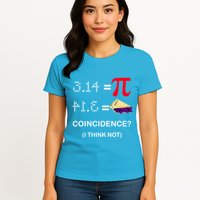 Pi Funny Gift 3 14 = Pie Coincidence ? I Think Not Happy Pi Day Gift Womens T-Shirt