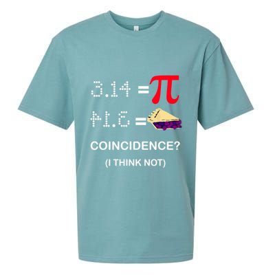 Pi Funny Gift 3 14 = Pie Coincidence ? I Think Not Happy Pi Day Gift Sueded Cloud Jersey T-Shirt