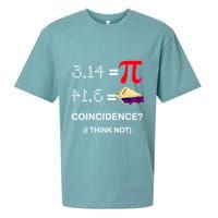 Pi Funny Gift 3 14 = Pie Coincidence ? I Think Not Happy Pi Day Gift Sueded Cloud Jersey T-Shirt