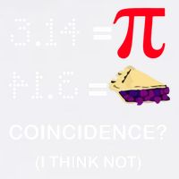 Pi Funny Gift 3 14 = Pie Coincidence ? I Think Not Happy Pi Day Gift Garment-Dyed Sweatshirt