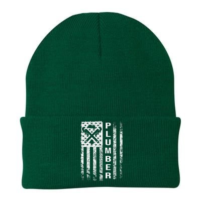 Plumber Flag Gifts For Plumbers Funny Plumbing Outfit Knit Cap Winter Beanie