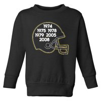 Pittsburgh Football Glory Years Helmet Toddler Sweatshirt