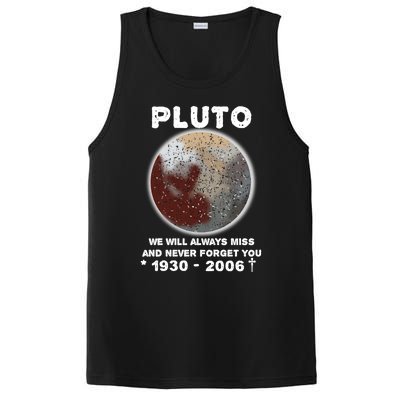 Pluto Funny Gift We Will Always Miss And Never Forget You Funny Gift Planet Gift PosiCharge Competitor Tank