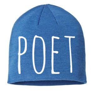 Poet Funny Gift Funny Writers Authors Poetry Gift Sustainable Beanie